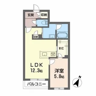 シャーメゾン エクラシエ【2階】の間取り