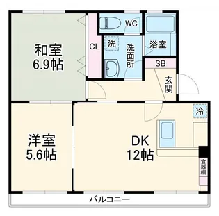 ラ・カシータグリスIII【2階】の間取り