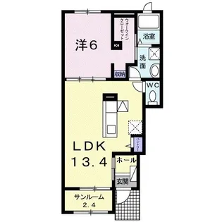 OHANA III【1階】の間取り