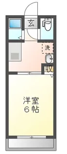 レトア桃ノ木C【1階】の間取り