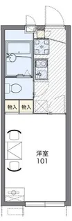 コーワ ビレッジ【1階】の間取り