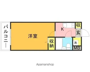 ラ・レジダンス・ド・シュペルブ【1階】の間取り