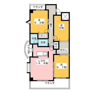SANTNORE【2階】の間取り