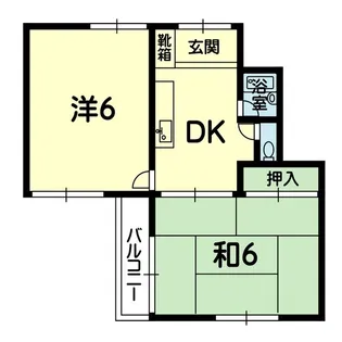新外ハイツ【3階】の間取り