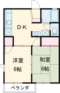 ブランパルファンB【2階】の間取り
