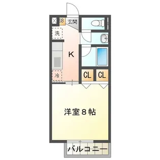 La Belle Equipe【1階】の間取り