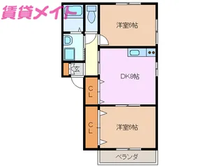 アンジェリーク【2階】の間取り