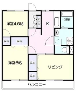 城南タウンハイツ【1階】の間取り
