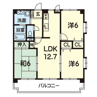 プリンスハイツ【1階】の間取り