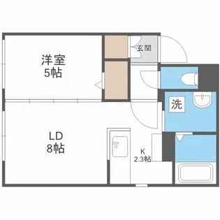 デイズ発寒南【2階】の間取り