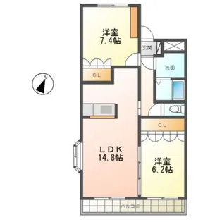 ラ・ウインクル【2階】の間取り