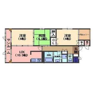 シティライト【6階】の間取り