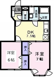 ドエルフォーラム五番館【1階】の間取り