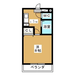 1Kの間取り画像