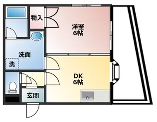 グレース一番館【1階】の間取り
