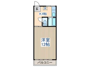 しあわせハイツ【2階】の間取り