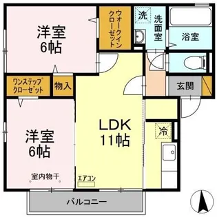 ラ・メール【2階】の間取り