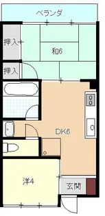 梓ハイツ【3階】の間取り