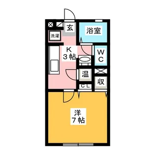 ファイブスポットA【1階】の間取り