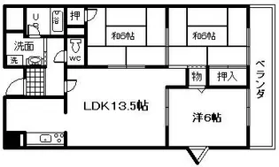 大阪府岸和田市上松町5【マンション】の間取り