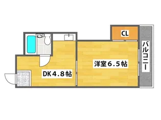 ギャレ住之江【3階】の間取り
