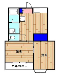 鈴木コーポ【1階】の間取り