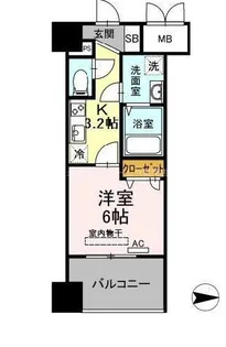 Trio Mare 蔵前【11階】の間取り