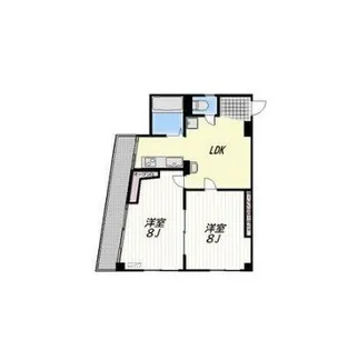 2LDKの間取り画像