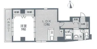 芝132金杉アパートメント【4階】の間取り