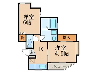 シャンポ-ルKII【2階】の間取り