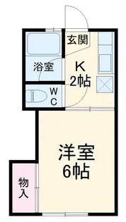 神奈川県秦野市鶴巻【アパート】の間取り