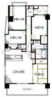東京都練馬区石神井台4【マンション】の間取り