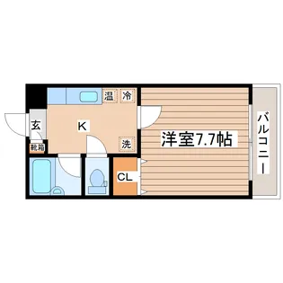 カーサ・デ・セントロ【2階】の間取り