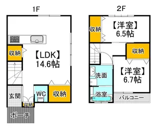 岡山県岡山市南区南輝1【一戸建】の間取り