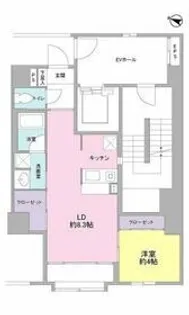 ヴィラ伝馬町【7階】の間取り