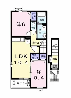 プリムヴェール大館【2階】の間取り
