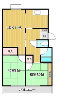 サニィプレイス【2階】の間取り