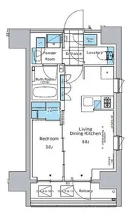 ルフォンプログレ神田プレミア【8階】の間取り