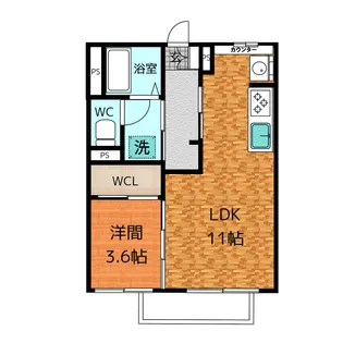 サンハイツイトウ【2階】の間取り
