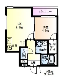 大阪府大阪市東淀川区北江口4【アパート】の間取り