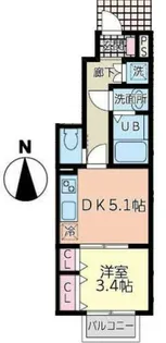 宮城県仙台市太白区富沢南1【アパート】の間取り