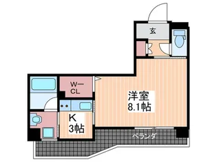 ルービンス十日市II【10階】の間取り