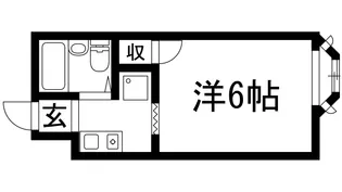 ウッドストックマンション【1階】の間取り