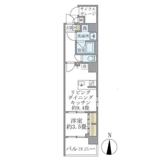 D’s VARIE三ノ輪レジデンス【3階】の間取り