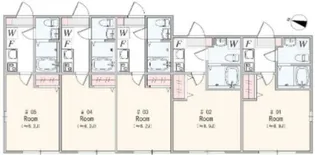 アザーレ・レーヴ淵野辺【2階】の間取り
