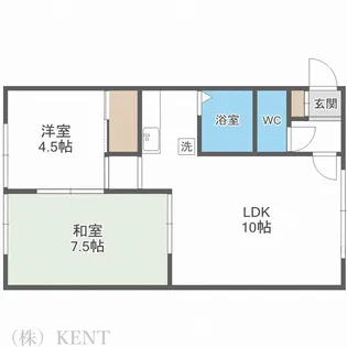 ベーシック1-7【1階】の間取り
