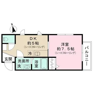 東京都新宿区上落合1【アパート】の間取り