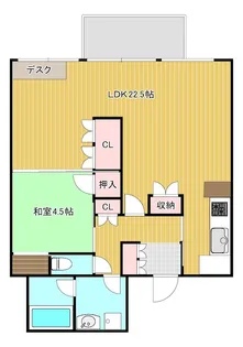 リバーサイド新潟【3階】の間取り