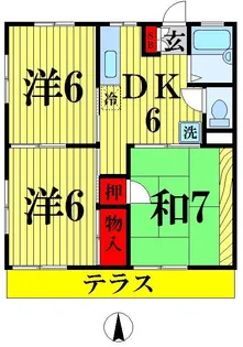 メゾン柳原A【1階】の間取り