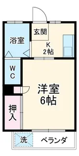 コスモハイツ【2階】の間取り